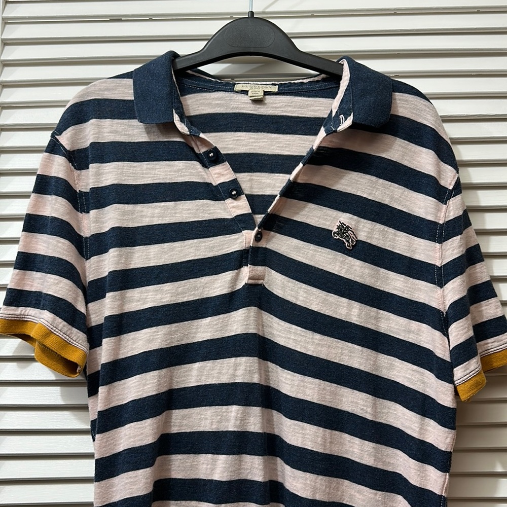 Burberry Brit Cotton Striped Polo T-shirt